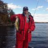 Kim with a nice fall Big Rideau Largemouth